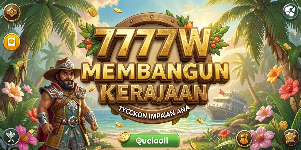 Tangkapan layar gameplay 7777W yang menunjukkan bisnis yang sedang berkembang.