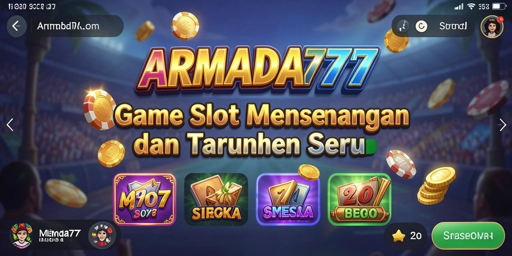 Tampilan gameplay seru dari ARMADA777 yang penuh warna.