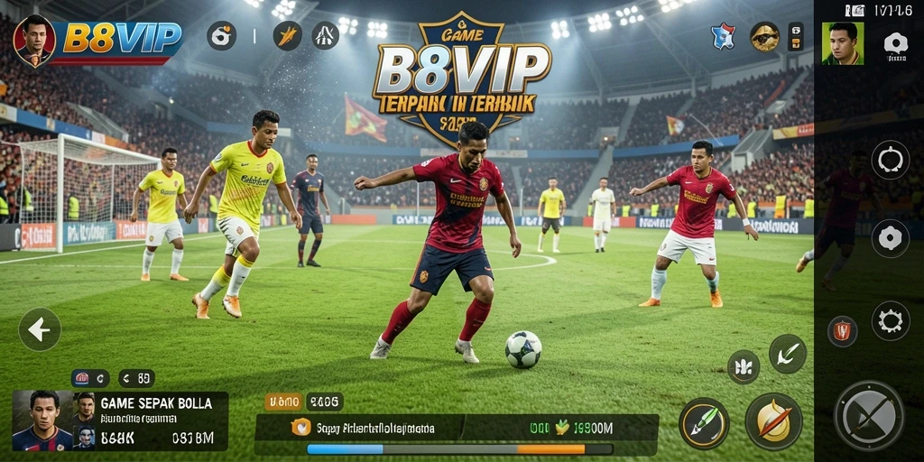 Tampilan menarik dari gameplay B8VIP yang membuat penggemar sepak bola betah berlama-lama.