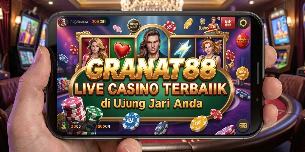 Tampilan gameplay Live Casino yang memukau di GRANAT88.