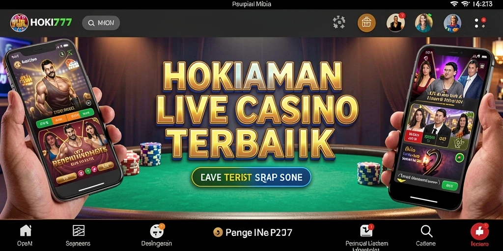 Tampilan gameplay HOKI777 yang mendebarkan dengan dealer langsung.