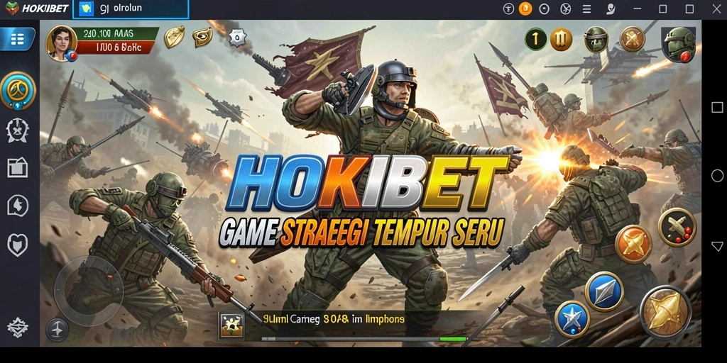 Menampilkan aksi seru dalam gameplay HOKIBET yang kompetitif.