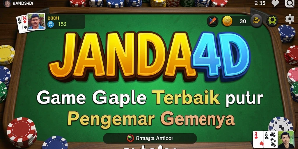 Tampilan gameplay seru dalam permainan Gaple JANDA4D.