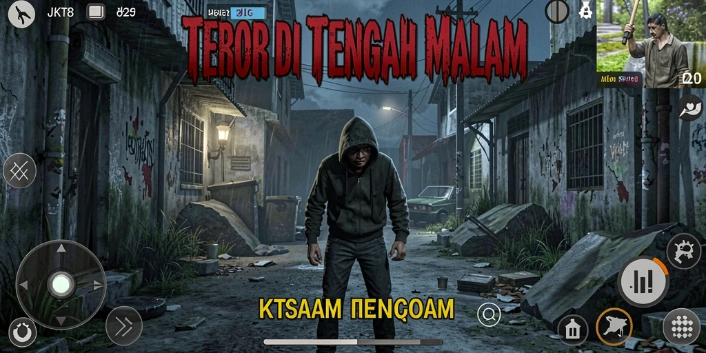 Tampilan gameplay JKT8 yang mencekam dan penuh ketegangan.