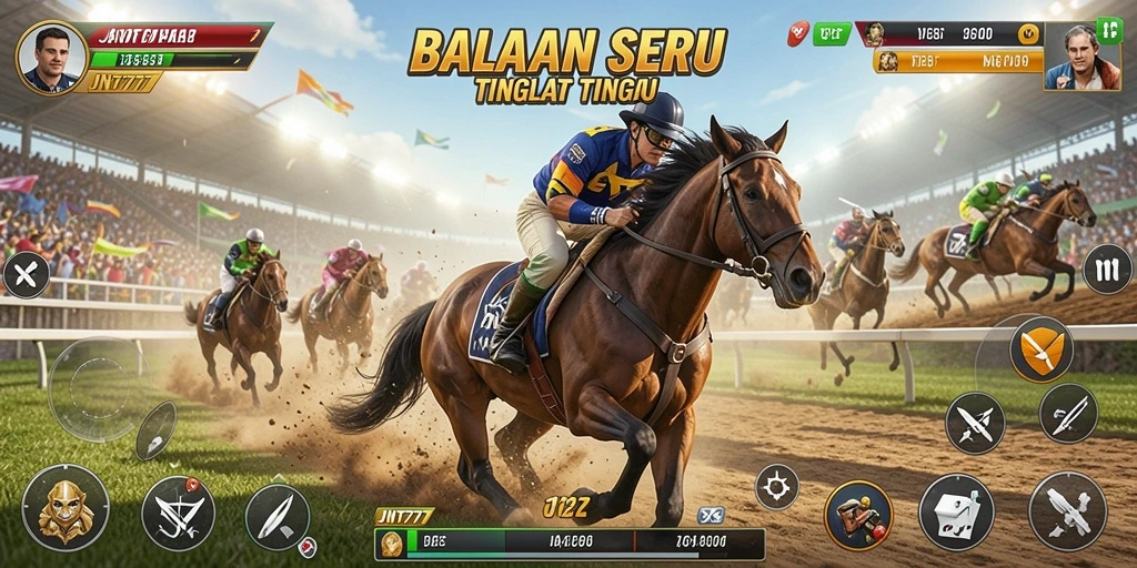 Tampilan gameplay Racing yang mendebarkan dan penuh aksi.