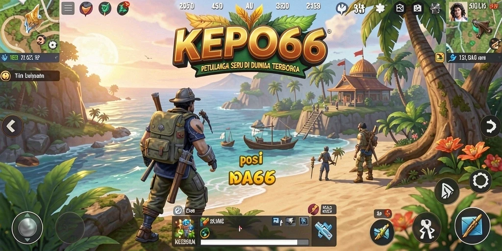 Tampilan gameplay yang menakjubkan dari KEPO66 di dunia terbuka.