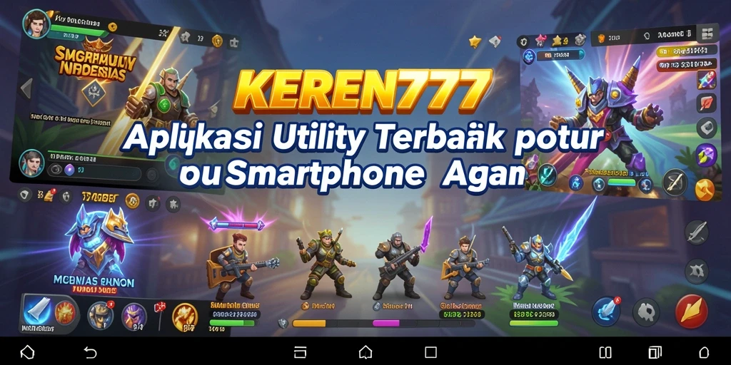 Screenshot utama KEREN777 menampilkan antarmuka aplikasi Utility yang sederhana dan efektif.