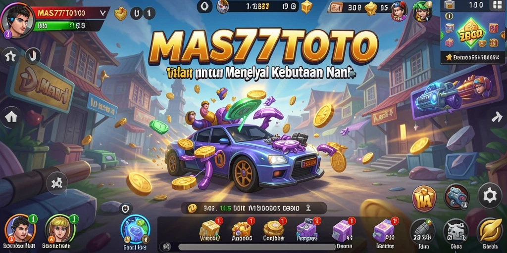 Screenshot utama MAS77TOTO menampilkan fitur utama aplikasi utilitas.