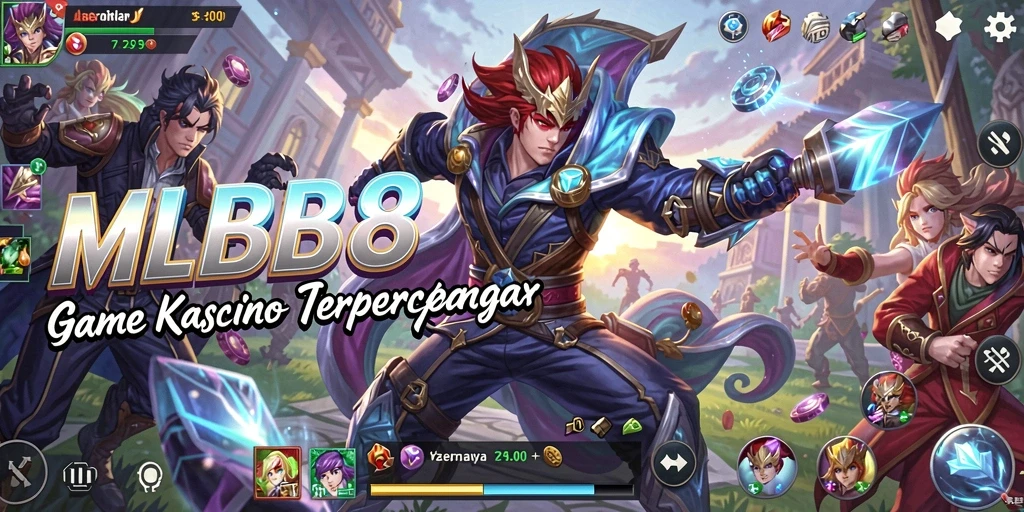 Tampilan menarik gameplay <strong>MLBB8</strong> dalam suasana Kasino yang seru.