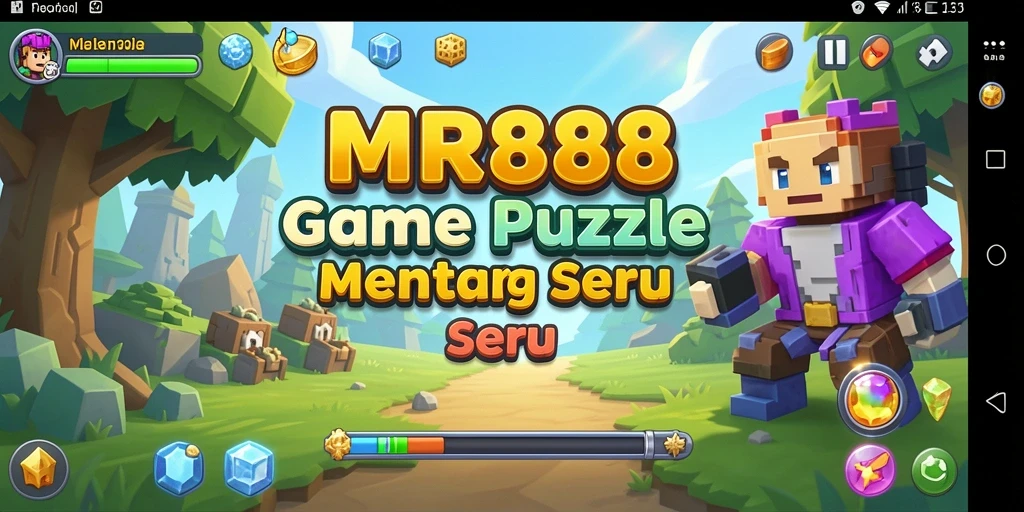 Tampilan gameplay seru dengan berbagai tantangan Puzzle di MR888.