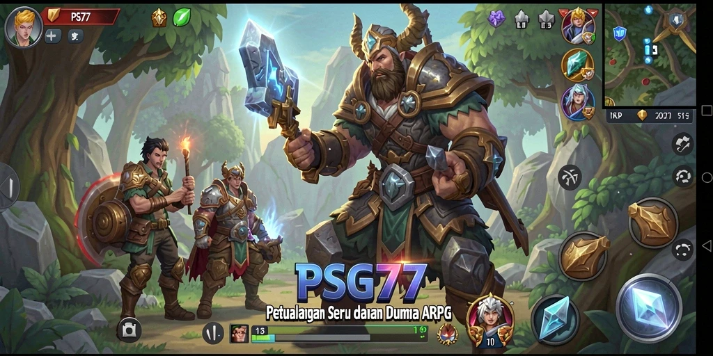 Tampilan seru dari gameplay PSG77 yang menampilkan aksi seru ARPG.