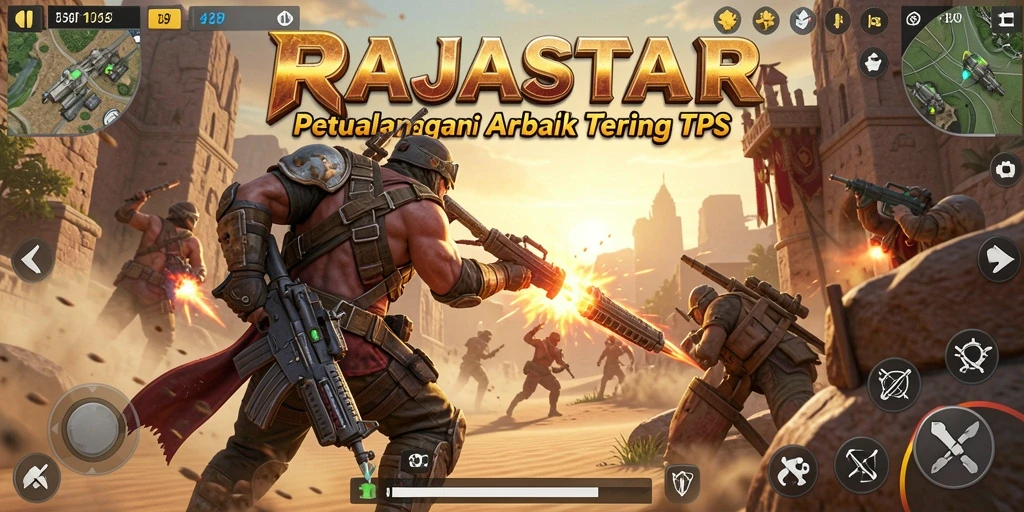 Tampilan menegangkan dari gameplay RAJASTAR yang memikat.