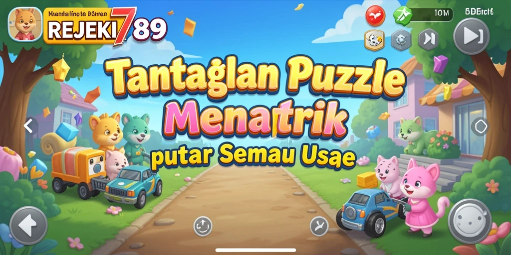Tampilan menarik dari gameplay puzzle REJEKI789 yang menantang.