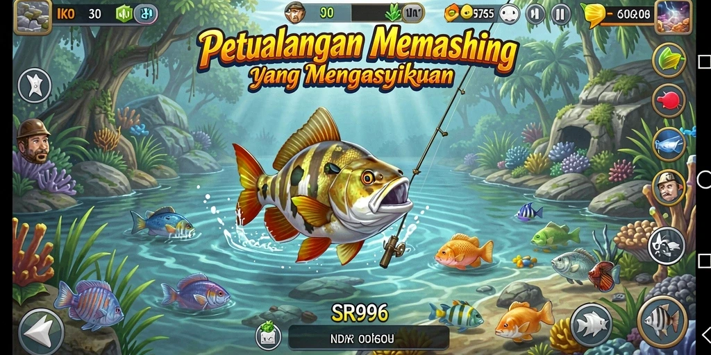 Tampilan gameplay SR996 yang memukau dan penuh aksi memancing.