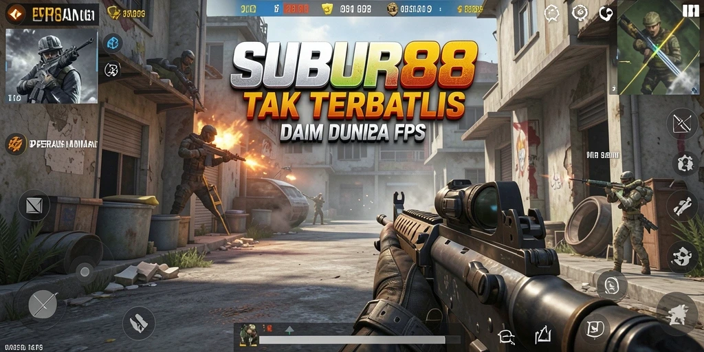 Screenshot SUBUR88 menampilkan aksi intense dari gameplay FPS yang memukau.