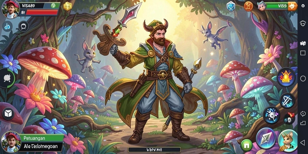 Tampilan gameplay petualangan yang menawan dan mendebarkan.